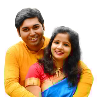 Saumya and Susmita holding hands